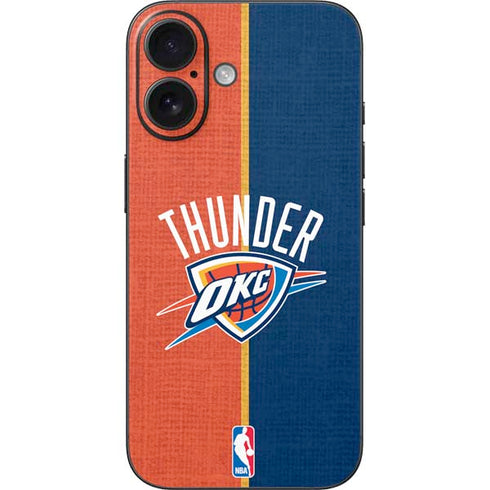NBA OKC Thunder Split iPhone 16 Skin