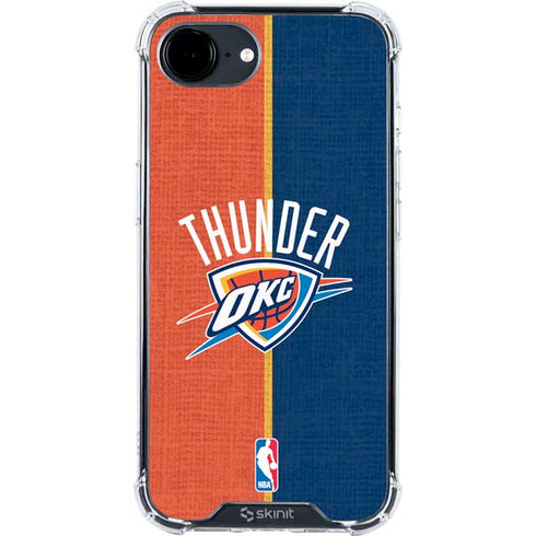 NBA OKC Thunder Split iPhone 16e Clear Case