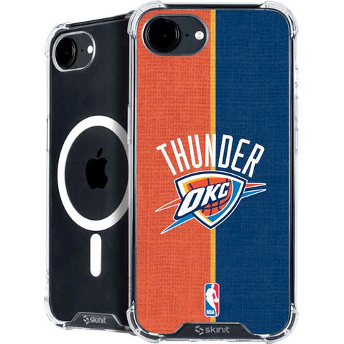 NBA OKC Thunder Split iPhone 16e MagSafe Case