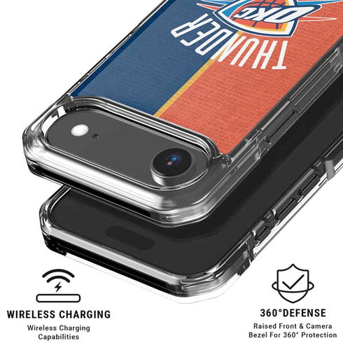 NBA OKC Thunder Split iPhone 17 Air Clear Case