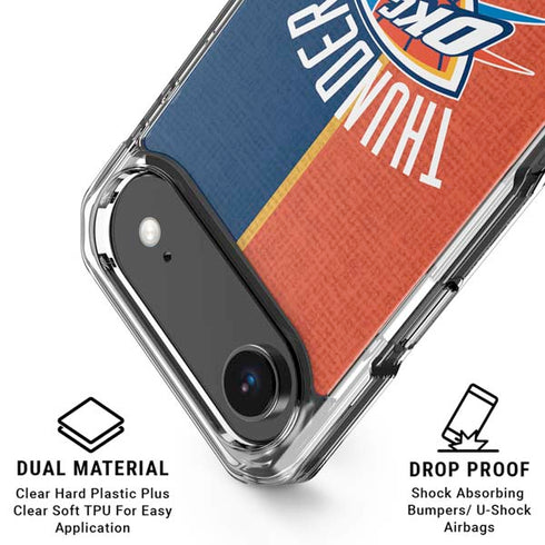 NBA OKC Thunder Split iPhone 17 Air Clear Case