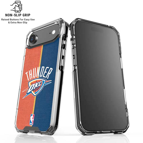 NBA OKC Thunder Split iPhone 17 Air Clear Case