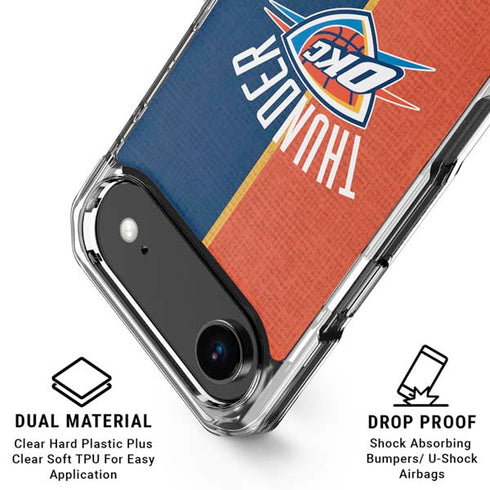 NBA OKC Thunder Split iPhone 17 Air MagSafe Case