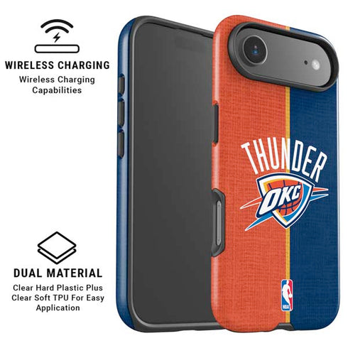 NBA OKC Thunder Split iPhone 17 Air Magsafe Impact Case