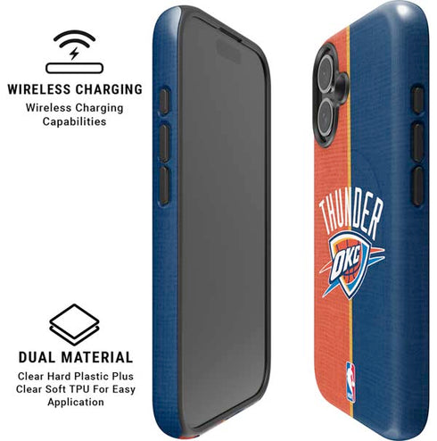 NBA OKC Thunder Split iPhone 17 Magsafe Impact Case
