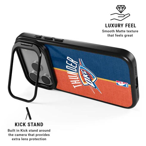 NBA OKC Thunder Split iPhone 17 Pro Kickstand Case