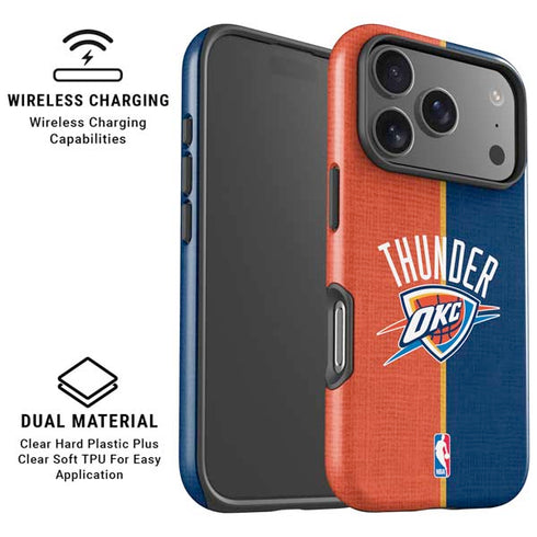 NBA OKC Thunder Split iPhone 17 Pro Magsafe Impact Case