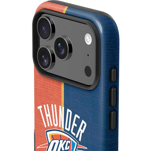 NBA OKC Thunder Split iPhone 17 Pro Max Impact Case