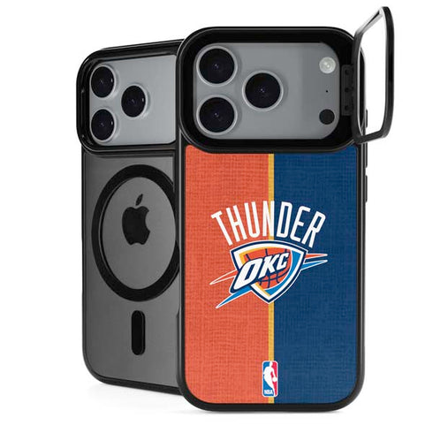 NBA OKC Thunder Split iPhone 17 Pro Max Kickstand Case