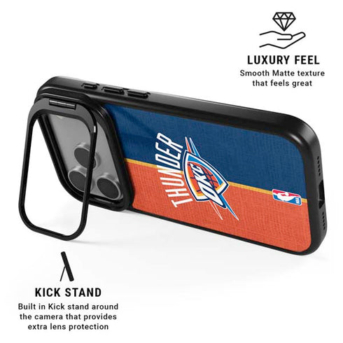 NBA OKC Thunder Split iPhone 17 Pro Max Kickstand Case