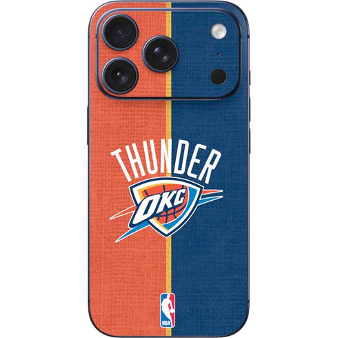 NBA OKC Thunder Split iPhone 17 Pro Skin