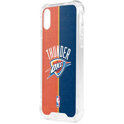 NBA OKC Thunder Split iPhone XS Clear Case