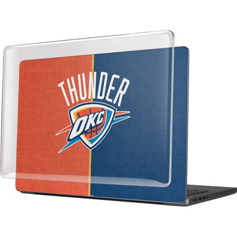 NBA OKC Thunder Split MacBook Pro 14in (2021-24) Case plus Skin
