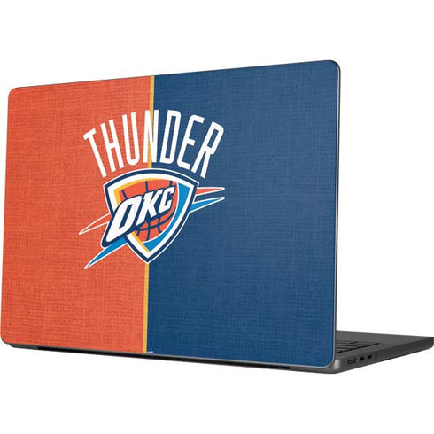 NBA OKC Thunder Split Apple MacBook Pro 14-inch Skin