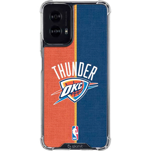 NBA OKC Thunder Split Moto G Power 5G (2024) Clear Case