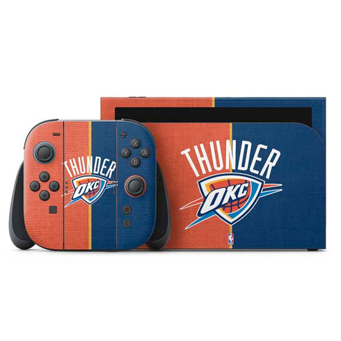 NBA OKC Thunder Split Nintendo Skins