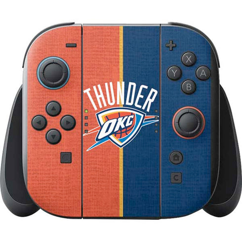 NBA OKC Thunder Split Nintendo Switch 2 (2025) with Joy-Con Skin
