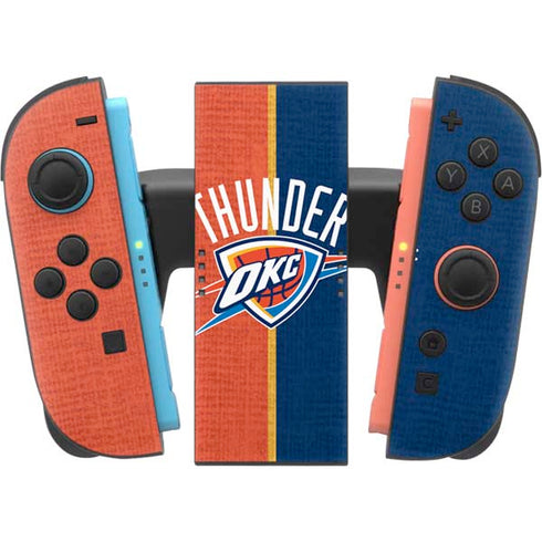 NBA OKC Thunder Split Nintendo Switch 2 (2025) Joy-Con Controller Skin