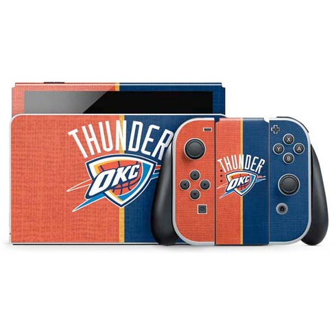 NBA OKC Thunder Split Nintendo Skins