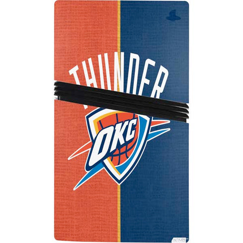 NBA OKC Thunder Split PS5 Pro Bundle Skin