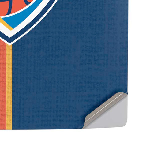 NBA OKC Thunder Split PS5 Pro Disk Console Skin