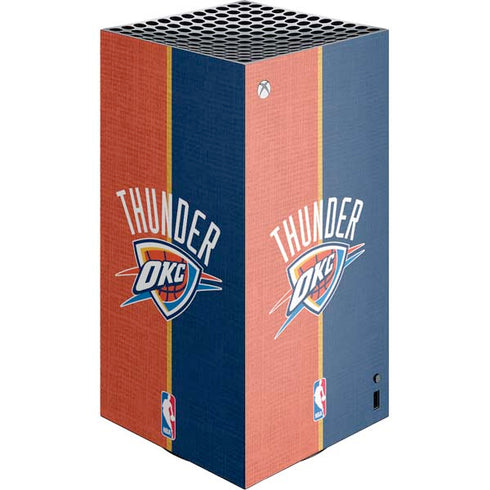 NBA OKC Thunder Split XBox Series X Digital Edition Console Skin