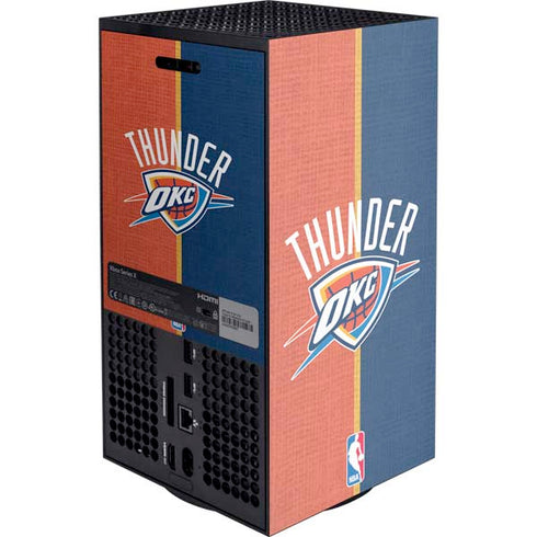 NBA OKC Thunder Split XBox Series X Digital Edition Console Skin