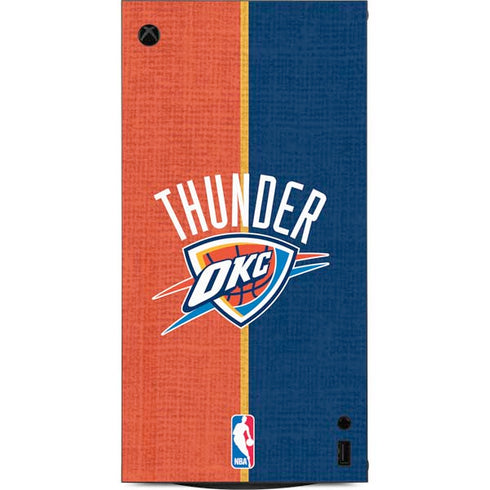 NBA OKC Thunder Split XBox Series X Digital Edition Console Skin