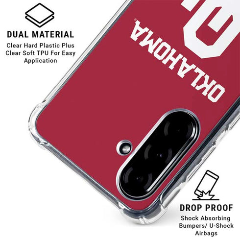 University of Oklahoma Basketball Galaxy A36 5G Clear Case