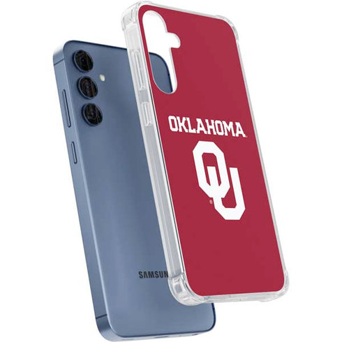 University of Oklahoma Basketball Galaxy A55 5G Clear Case