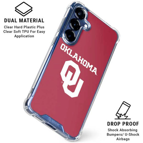 University of Oklahoma Basketball Galaxy S25 Plus Clear Case