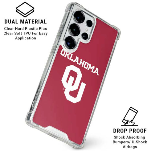 University of Oklahoma Basketball Galaxy S25 Ultra Clear Case