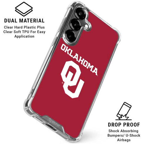 University of Oklahoma Basketball Galaxy S26 Plus Clear Case