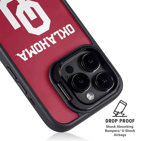 University of Oklahoma Basketball iPhone 14 Pro Max Kickstand Case