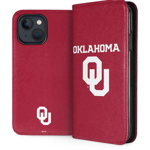 University of Oklahoma Basketball iPhone 15 Plus Folio Case
