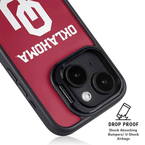 University of Oklahoma Basketball iPhone 15 Plus Kickstand Case