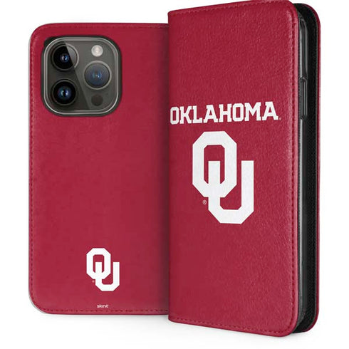 University of Oklahoma Basketball iPhone 15 Pro Folio Case