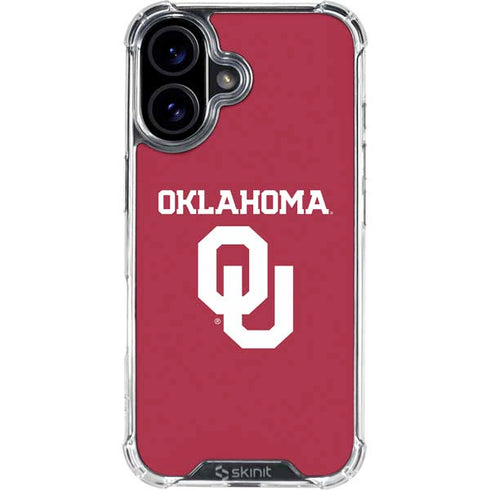 University of Oklahoma Basketball iPhone 16 Plus Clear Case