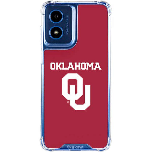 University of Oklahoma Basketball Moto G 5G (2024) Clear Case