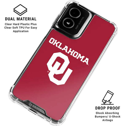 University of Oklahoma Basketball Moto G Power 5G (2024) Clear Case