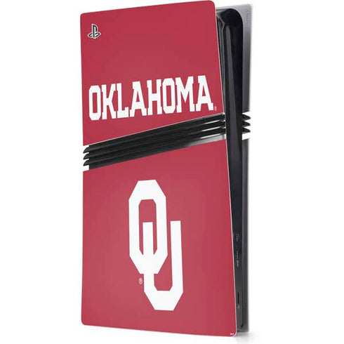 University of Oklahoma Basketball PS5 Pro Console Skin
