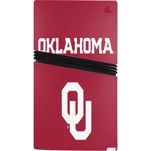 University of Oklahoma Basketball PS5 Pro Console Skin