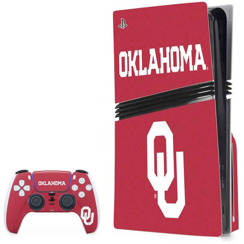 University of Oklahoma Basketball PS5 Pro Disk Bundle Skin