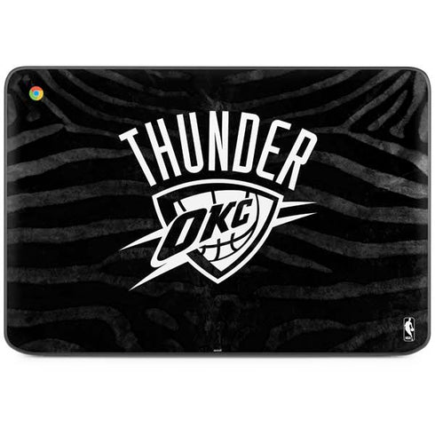 NBA Oklahoma City Thunder Black Animal Print HP Chromebook Skin