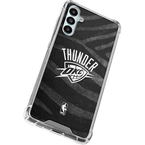 NBA Oklahoma City Thunder Black Animal Print Gabb Phone 4 Clear Case