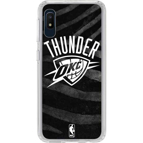 NBA Oklahoma City Thunder Black Animal Print Galaxy Cases