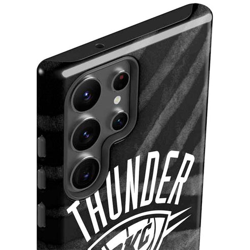 NBA Oklahoma City Thunder Black Animal Print Galaxy S23 Ultra Pro Case
