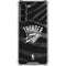 NBA Oklahoma City Thunder Black Animal Print Galaxy S24 FE Clear Case