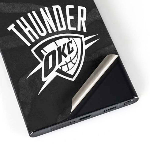 NBA Oklahoma City Thunder Black Animal Print Galaxy S25 Ultra Skin