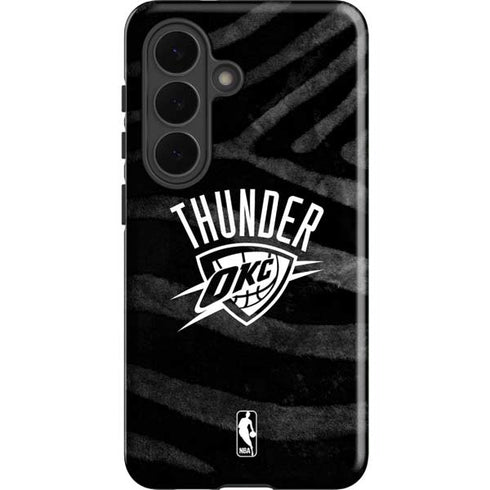 NBA Oklahoma City Thunder Black Animal Print Galaxy S26 Impact Case
